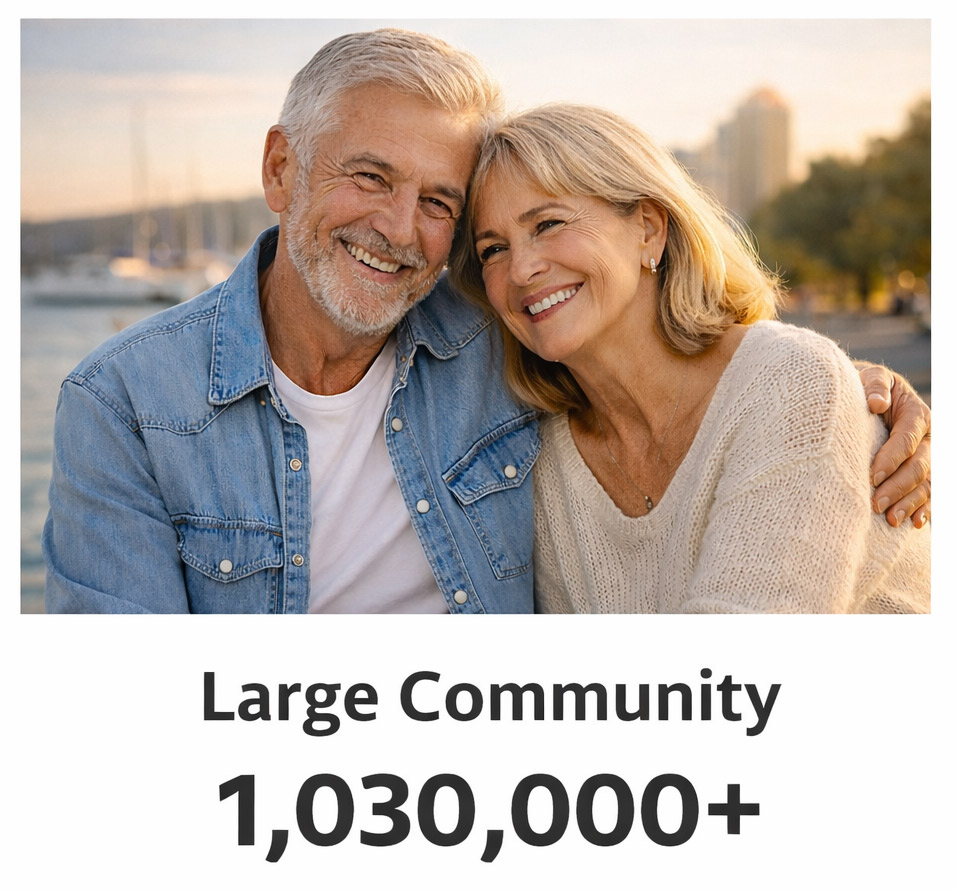 Active senior singles joining online dating